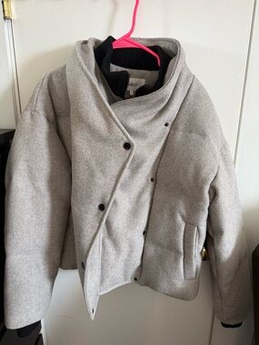 ba&sh light grey Boston puffer Jacket